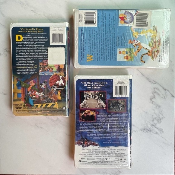 Walt Disney Masterpiece Collection Bundle Vhs Clamshell Tapes Vintage - Picture 2 of 12